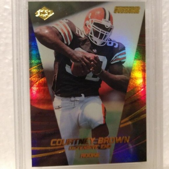 2000 Collector's Edge Supreme COURTNEY BROWN Rookie Graded NM-MT 8 #U154 - Picture 2 of 7
